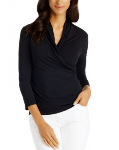 Lyford Wrap Top J McLaughlin, $125 | Your price $106.25, SAVE 15% WITH SV EXCLUSIVE DISCOUNT CODE: VAULTTOP